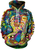 New Zegoo Men's Unisex Fashion 3D Digital Printed Pullover Hoodie Sz XL