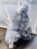 New Light Grey Monster Labu Inspired Zimomo Angel Series with wings Creative Change Doll DIY Figure Vinyl Doll