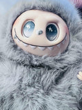 New Light Grey Monster Labu Inspired Zimomo Angel Series with wings Creative Change Doll DIY Figure Vinyl Doll