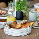 NEW Retails $76, Warm Grey Bread Basket by Zone Denmark, remove the insert and use for tempting fruit and greens