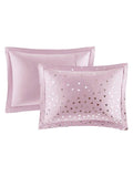 Intelligent Design Zoey Metallic Printed 5-Piece Duvet Cover Set Fits Both Full/Queen, Purple! Retails $150+