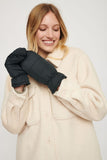 Nordstrom Open Edit Puffer Mittens, Black, One size
