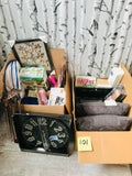 LOT 101-AS IS MIXED HOUSEWARES (2 BOXES) GREAT FOR RE-SALE OR TO KEEP!