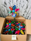 LOT 103-BOX LOT AS IS METAL GARDEN PINWHEELS! GREAT FOR RE-SALE OR TO KEEP!