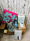 LOT 105-BOX LOT NEW MIXED HOUSEWARES ETC 2 BOXES! GREAT FOR RE-SALE OR TO KEEP!