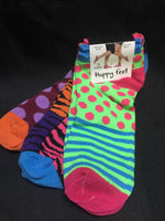 Women's/Teens Happy Feet Ankle Socks! Dots