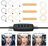 New in box! 10" LED Ring Light with Tripod Stand & Phone Holder, UBeesize Dimmable Desk Makeup Ring Light, Perfect for Live Streaming & YouTube Video, Photography, 3 Light Modes and 11 Brightness Levels