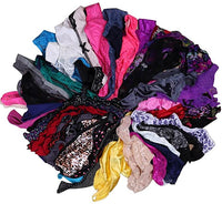 New Sexy 10 Pair Thongs for Women, Great Variety of Panties with soft lace detail & colours, Sz S!