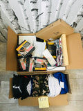 LOT 127-BOX LOT AS IS MIXED ADULT HATS, ELECTRONICS 2 BOXES 50+ PC! GREAT FOR RE-SALE OR TO KEEP!