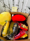 LOT 151-BOX LOT NEW MAGIC MERMAID SEQUINS 16" LARGE ROUND PILLOWS, ASSORTED, 23+ PC! GREAT FOR RE-SALE OR TO KEEP!