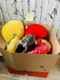 LOT 151-BOX LOT NEW MAGIC MERMAID SEQUINS 16" LARGE ROUND PILLOWS, ASSORTED, 23+ PC! GREAT FOR RE-SALE OR TO KEEP!