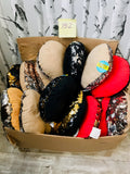 LOT 152-BOX LOT NEW MAGIC MERMAID SEQUINS 12" ROUND PILLOWS, ASSORTED, 29 PC! GREAT FOR RE-SALE OR TO KEEP!