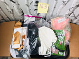 LOT 163-BOX LOT NEW CLOTHING, MIX ADULTS, CHILDREN 50+ PC! GREAT FOR RE-SALE OR TO KEEP!