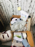 LOT 169-BOX LOT NEW MIXED LINENS, COMFORTERS, SHEETS, BATH RUNNER, 3 BOXES! GREAT FOR RE-SALE OR TO KEEP!