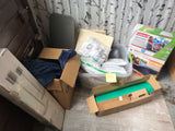 LOT 178-BOX LOT HOME, LINENS, AIR BEDS, YOGA MAT ETC 3 BOXES! GREAT FOR RE-SALE OR TO KEEP!