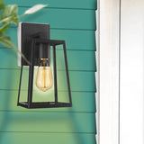 New Wayfair Christie Matte Black 11.75'' H Outdoor Wall Lantern by 17 Stories! Retails $154+