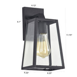 New Wayfair Christie Matte Black 11.75'' H Outdoor Wall Lantern by 17 Stories! Retails $154+
