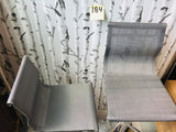 LOT 184- WAYFAIR ITEM, ASSEMBLED SET OF 2 ADJUSTABLE METAL STOOLS, NEW ITEM BUT SOME SCRATCHES ON BASE FROM TRANSPORT, SEAT ADJUSTS FROM 24-33.5"