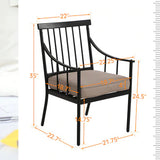 Wayfair Item! PHI VILLA 2-Piece Stylish Steel Patio Outdoor Dining Chairs Set - Retails $320US+