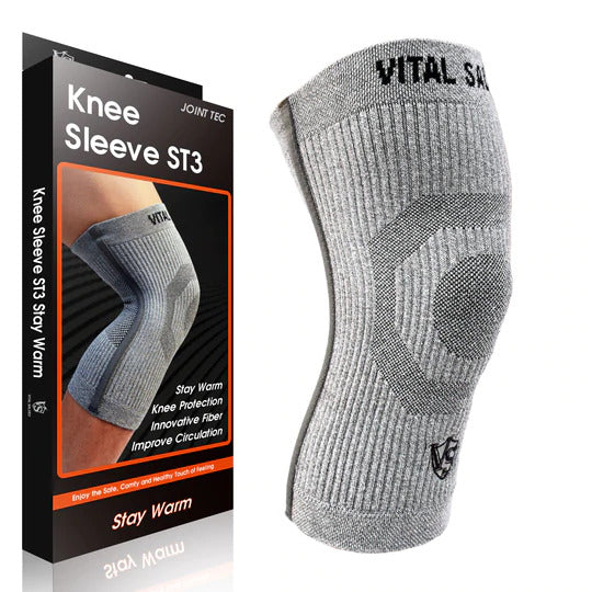 3D KNIT KNEE SLEEVE/BRACE ST3-STAY WARM - SIZE LARGE, RETAILS $50US+