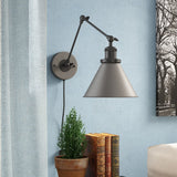 Osias 1 - Light Dimmable Armed Sconce! Dark Grey! Retails $129+ on Sale!