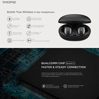 New Wireless Earbuds Bluetooth 5.0, 1MORE E1026BT - 1 Bluetooth Earphones with Microphone, Noise Canceling, Portable Charging Case, Stylish True Wireless In-ear Earphones by Xiaomi Ecosystem
