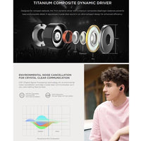 New Wireless Earbuds Bluetooth 5.0, 1MORE E1026BT - 1 Bluetooth Earphones with Microphone, Noise Canceling, Portable Charging Case, Stylish True Wireless In-ear Earphones by Xiaomi Ecosystem