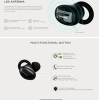 New Wireless Earbuds Bluetooth 5.0, 1MORE E1026BT - 1 Bluetooth Earphones with Microphone, Noise Canceling, Portable Charging Case, Stylish True Wireless In-ear Earphones by Xiaomi Ecosystem