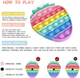 New SIXSONIC Bubble Pop Fidget Toy – Sensory Toys for Anxiety Relief for kids & adults, STRAWBERRY!