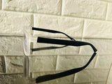 Unisex Fashion Blue Light Blocking Glasses, Readers- White/Black sides - 0.75
