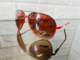 New Designer Rep. Aviator Sunglasses, 400 UV Protection! Red + Black with gradient lenses - Retails $40+
