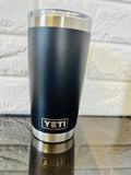 Yeti Black Rambler with Clear Lid (Heart) Heal Branding!