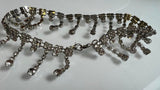 Nordstrom stunning Fashion Choker Necklace, cubic zirconia, silver tone, lobster clasp closure, Nickel-Free