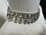 Nordstrom stunning Fashion Choker Necklace, cubic zirconia, silver tone, lobster clasp closure, Nickel-Free