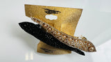 Nordstrom set of 2 Large Stunning hair clips, great for Prom, wedding by Tasha, Nickel-Free