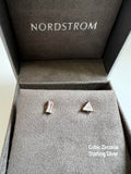 New in gift box! Nordstrom Cubic Zirconia & Sterling Silver Stud Earrings, Nickel-Free
