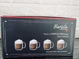 Barista Collection Double Wall Glass Espresso Latte Cappuccino Mug, Coffee Cup | Set of 4 (250ml)