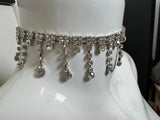 Nordstrom stunning Fashion Choker Necklace, cubic zirconia, silver tone, lobster clasp closure, Nickel-Free