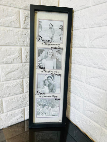 21 3/4" X 7" wall mounted picture frame, comes ready to hang