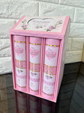 Love Photo Albums - holds 3 x 50 photos (150 photos) with picture frame at the front - Pink