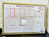 New Large set of Monthly Memo Note Pads! A Year's Supply of Memo Pads & More!