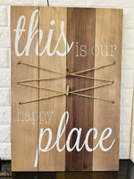 16X24" Solid Wood Wall Hanging With Clips To Hold Your Memories/Photos/Art, etc