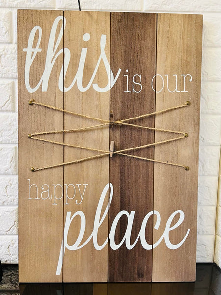 16X24" Solid Wood Wall Hanging With Clips To Hold Your Memories/Photos/Art, etc