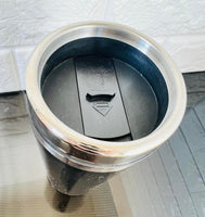 16 Oz Insulated Steel Travel Mug, Black, Start your day off right with a nice cup of coffee for your morning drive.