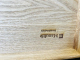 New in box Solid Oak Serving Tray with dovetail Joints by Sagaform,  Branded etching Manulife, Retails $116+