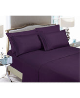 Brand new in package! Bamboo Essence 2800 wrinkle free deep pocket 6 Piece sheet set in Queen, Purple! Fits Mattresses up to 18" Deep