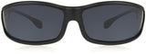 New Unisex Polarized Zion Solar Shield Matte Black with smoked lenses 2RH100
