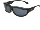 New Unisex Polarized Zion Solar Shield Matte Black with smoked lenses 2RH100