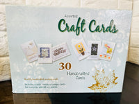 New 30 All Occasion Greeting card Box set, Craft Cards set! Great assortment with envelopes in keepsake box!