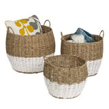 Wayfair Item! Highland Dunes Round Nesting Seagrass 3 Piece Wicker/Rattan Basket Set - Baskets are quite large! Includes all 3, Retails $160+